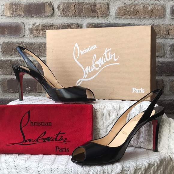 Christian Louboutin Shoes - Christian Louboutin Peep Toe Sling Back